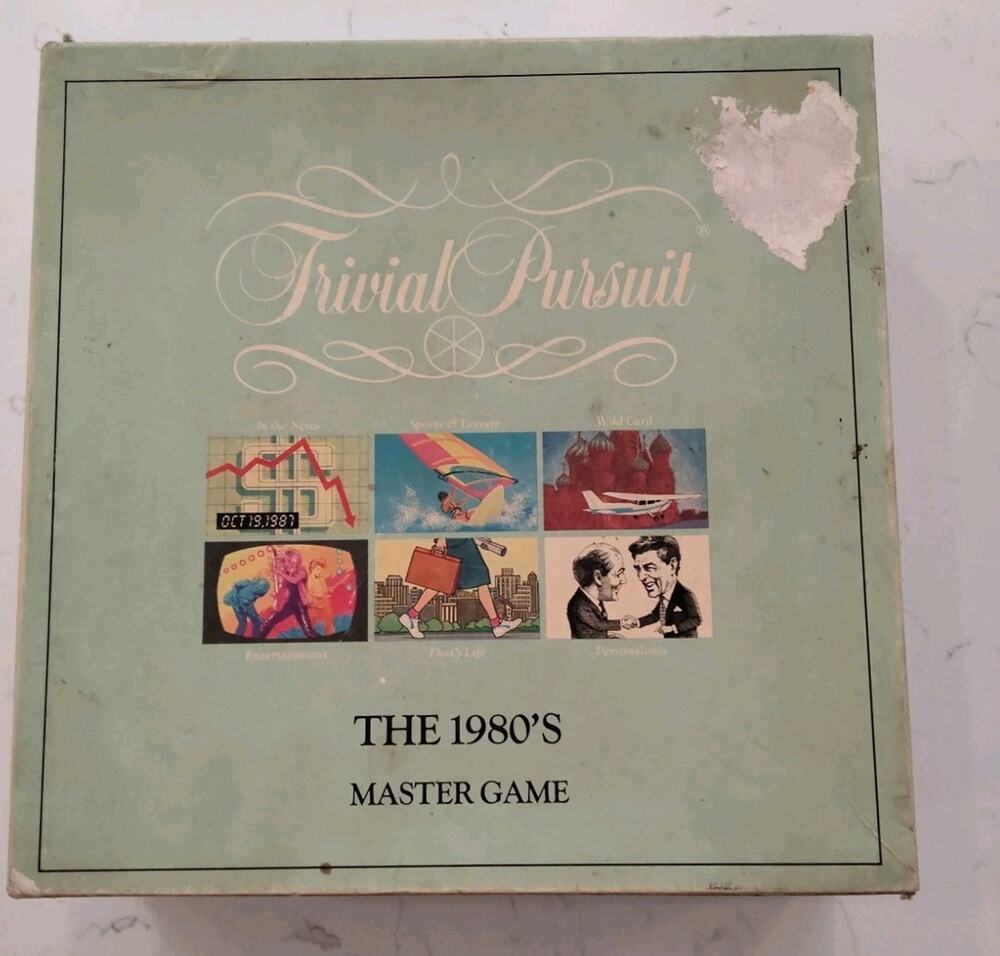 TRIVIAL PURSUIT The 1980's Master Game - Parker Brothers - No. 6009 - 1989